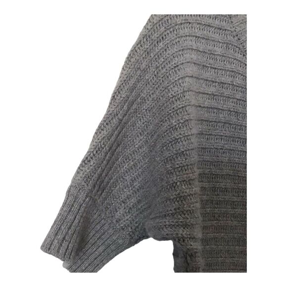 Ann Taylor Loft Dress Womens Size M Grey Sweater Wool Blend Dolman Sleeves - Picture 5 of 11